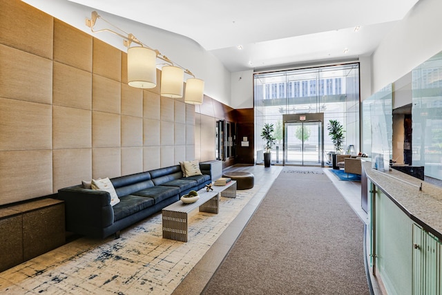 240 E Illinois St Unit 1002, Chicago, IL 60611 - building lobby with a towering ceiling