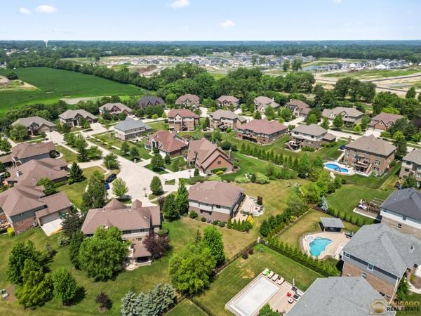 13119 Kinsale Ct, Lemont, IL 60439 - aerial view of property and surrounding area featuring nearby suburban area