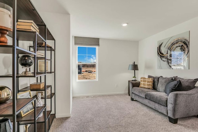 4944 Yates Dr Unit 0074, Mount Pleasant, WI 53403 - carpeted living area featuring baseboards and recessed lighting