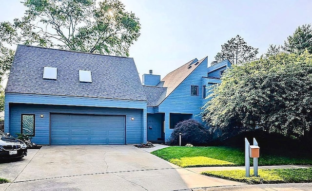 2303 Sumac Ct, Champaign, IL 61821 - view of front of home featuring concrete driveway, an attached garage, and a front yard