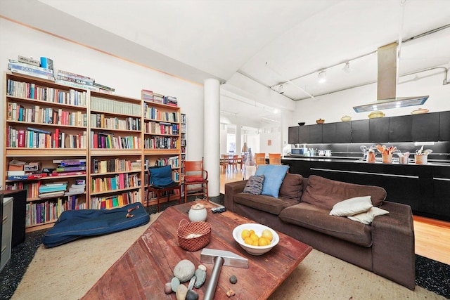 727 S Dearborn St Unit 311, Chicago, IL 60605 - living room featuring speckled floor