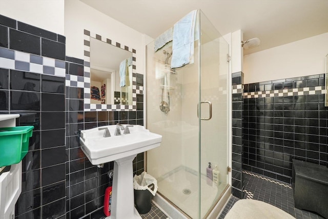 727 S Dearborn St Unit 311, Chicago, IL 60605 - full bathroom with tile walls and a stall shower