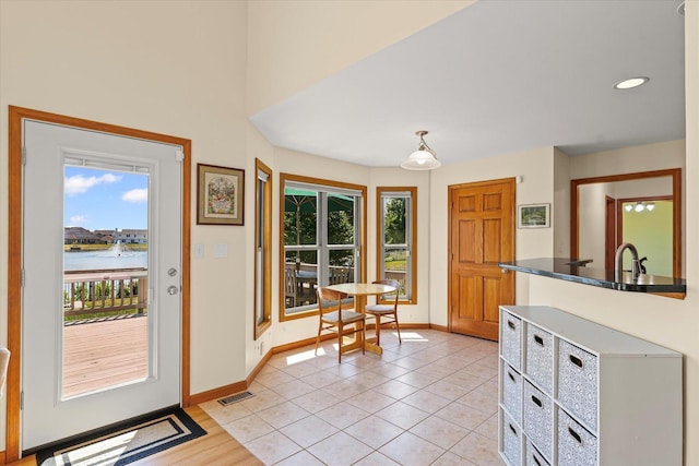 3220 Weeping Cherry Dr, Champaign, IL 61822 - foyer featuring recessed lighting and light tile patterned floors