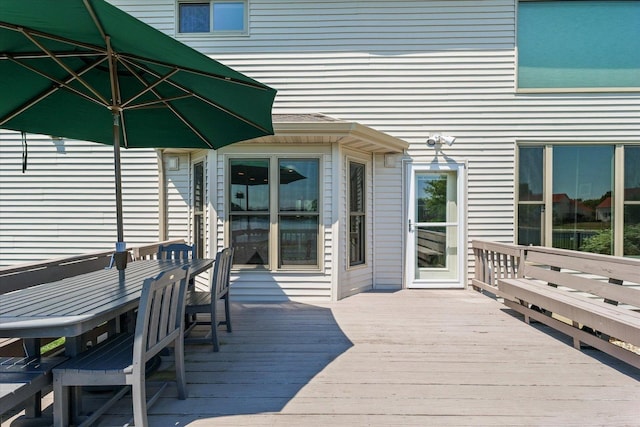 3220 Weeping Cherry Dr, Champaign, IL 61822 - wooden terrace featuring outdoor dining area
