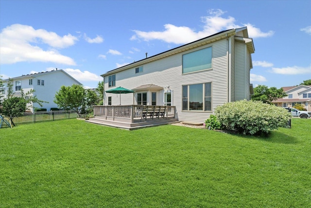 3220 Weeping Cherry Dr, Champaign, IL 61822 - back of property featuring a deck