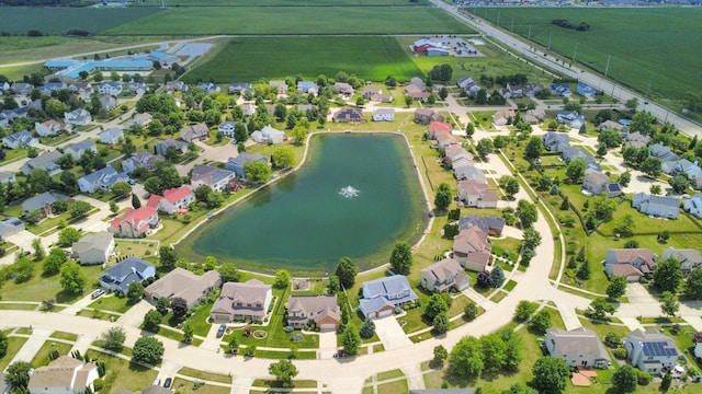 3220 Weeping Cherry Dr, Champaign, IL 61822 - aerial view of residential area featuring a large body of water