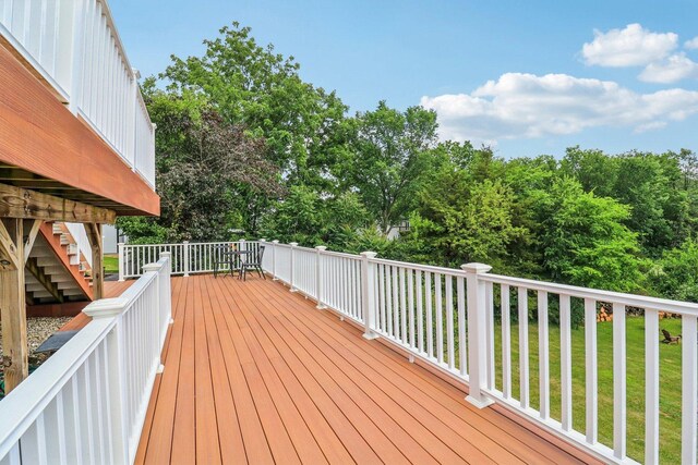 2642 N 3739th Rd, Sheridan, IL 60551 - deck featuring a lawn