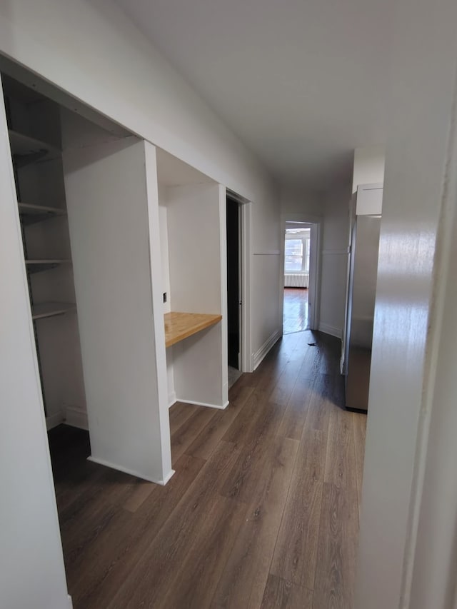 1623 S 58th Ct, Cicero, IL 60804 - corridor featuring dark wood-style flooring and baseboards