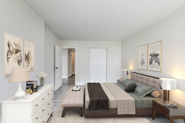 1636 N Wells St Unit 3007, Chicago, IL 60614 - bedroom with light wood finished floors and a closet