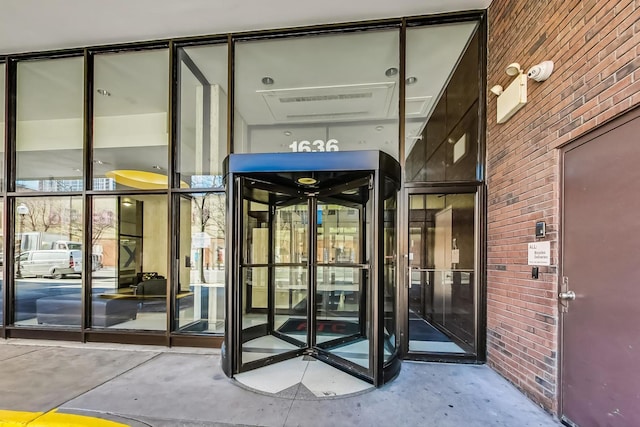1636 N Wells St Unit 3007, Chicago, IL 60614 - property entrance with brick siding