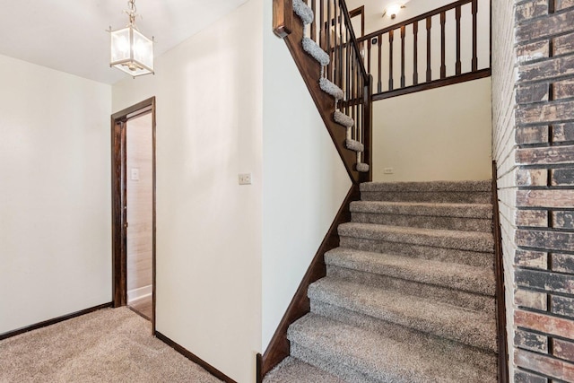 13115 Maple Rd, Mokena, IL 60448 - stairs with carpet floors and baseboards