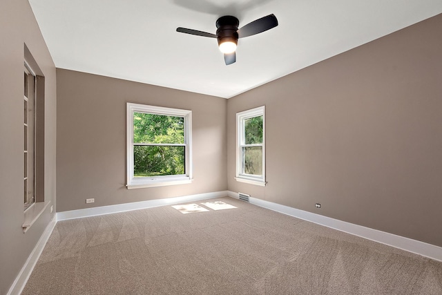 2125 Collett Ln, Flossmoor, IL 60422 - carpeted spare room with baseboards and ceiling fan