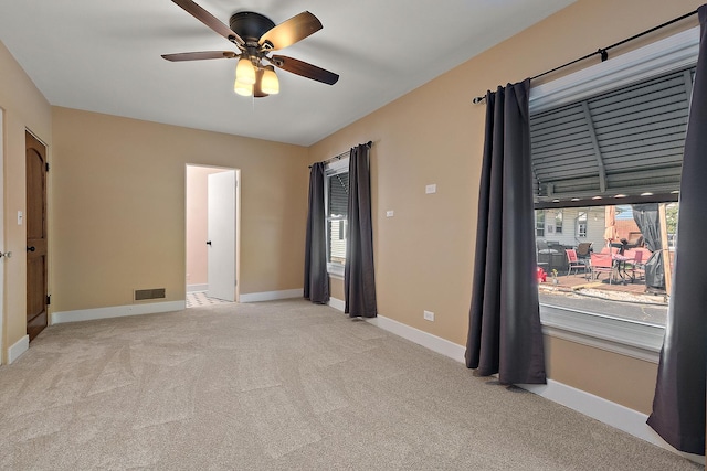 2125 Collett Ln, Flossmoor, IL 60422 - unfurnished bedroom with light carpet and ceiling fan