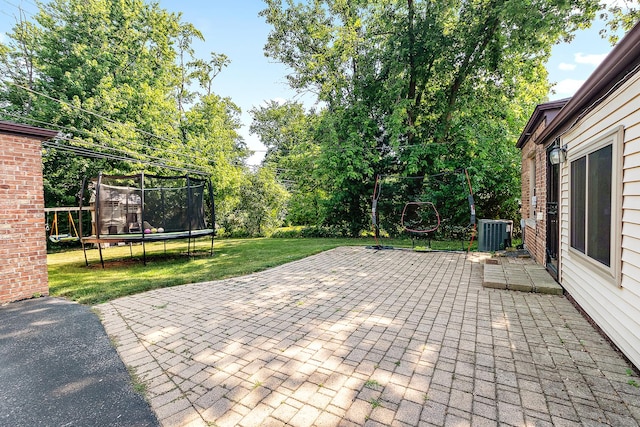 2125 Collett Ln, Flossmoor, IL 60422 - view of patio / terrace with a trampoline