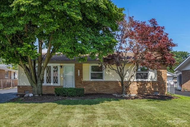 13116 Fairway Dr, Crestwood, IL 60418 - view of front facade with brick siding and a front lawn