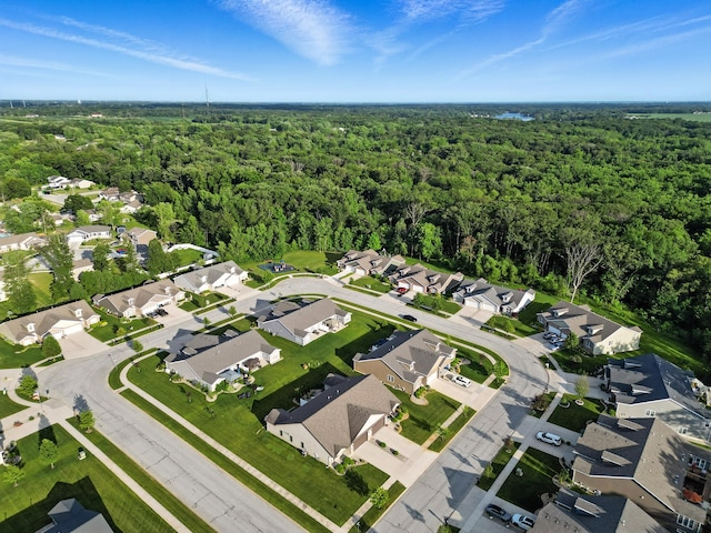 6815 W 142nd Ln, Cedar Lake, IN 46303 - aerial overview of property's location featuring a forest and nearby suburban area