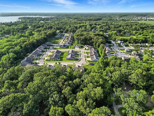 6815 W 142nd Ln, Cedar Lake, IN 46303 - aerial view of property and surrounding area with nearby suburban area and a large body of water