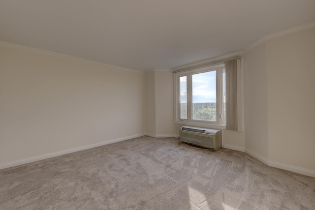 1 Renaissance Pl Unit 1212, Palatine, IL 60067 - unfurnished room featuring carpet, an AC wall unit, and crown molding