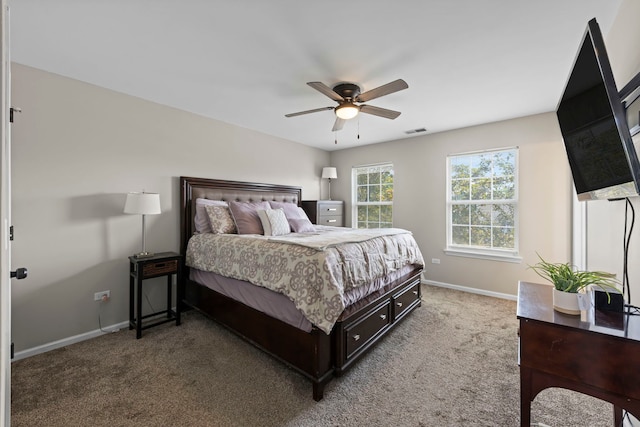 944 W Briarcliff Rd, Bolingbrook, IL 60440 - bedroom with light carpet and ceiling fan