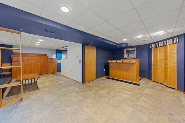 944 W Briarcliff Rd, Bolingbrook, IL 60440 - interior space featuring a paneled ceiling and recessed lighting