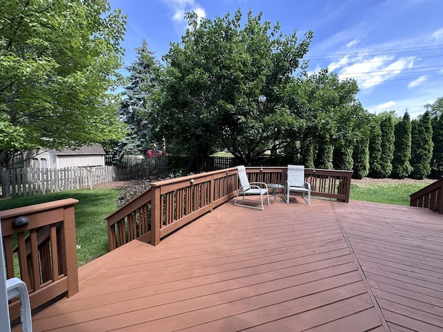 4075 Peartree Dr, Lake In The Hills, IL 60156 - view of wooden deck
