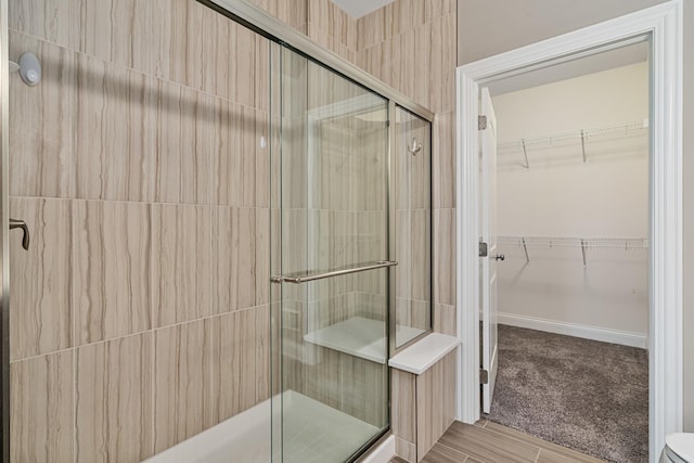 14903 S Preserve Dr, Lockport, IL 60441 - bathroom with a shower stall and a walk in closet