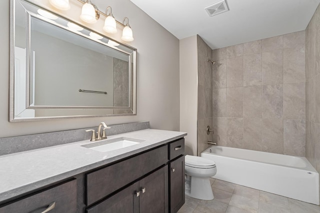 14903 S Preserve Dr, Lockport, IL 60441 - full bathroom featuring vanity, washtub / shower combination, and tile patterned floors