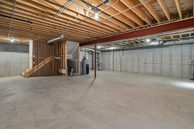 14903 S Preserve Dr, Lockport, IL 60441 - unfinished basement with water heater