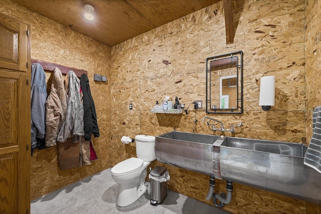 2911 E Oaks Rd N, Urbana, IL 61802 - half bath featuring toilet and wood ceiling
