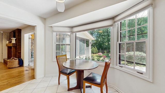 39 Keswick Ct, Lincolnshire, IL 60069 - dining space with baseboards and light tile patterned flooring