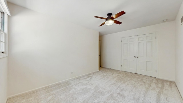 39 Keswick Ct, Lincolnshire, IL 60069 - unfurnished bedroom with carpet floors, a closet, and ceiling fan