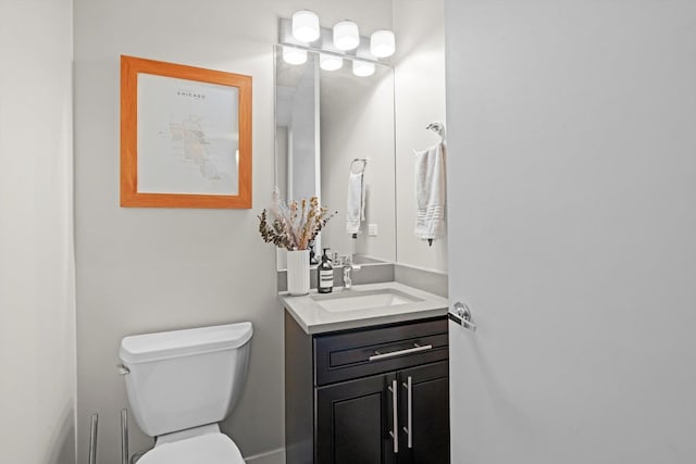 2140 W Armitage Ave Unit 3W, Chicago, IL 60647 - bathroom with vanity and toilet