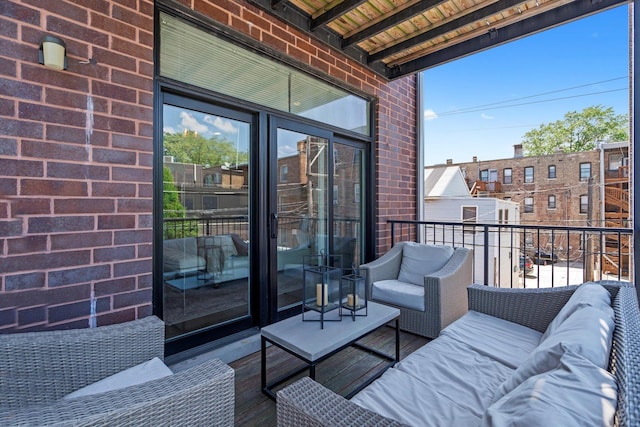 2140 W Armitage Ave Unit 3W, Chicago, IL 60647 - balcony featuring an outdoor living space
