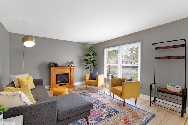 17711 Country Club Ln, Country Club Hills, IL 60478 - living room featuring a fireplace and light wood finished floors