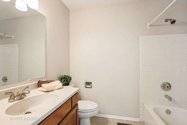 276 Greensboro Ct, Elk Grove Village, IL 60007 - full bath featuring vanity, tile patterned floors, and bathtub / shower combination