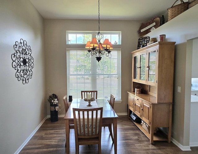 1873 Baldwin Way, Bolingbrook, IL 60490 - dining space featuring a chandelier and dark wood-style floors