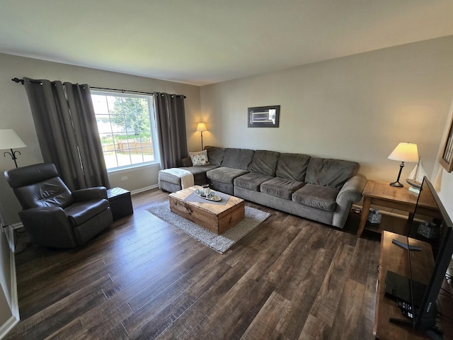 1873 Baldwin Way, Bolingbrook, IL 60490 - living room featuring dark wood finished floors and baseboards