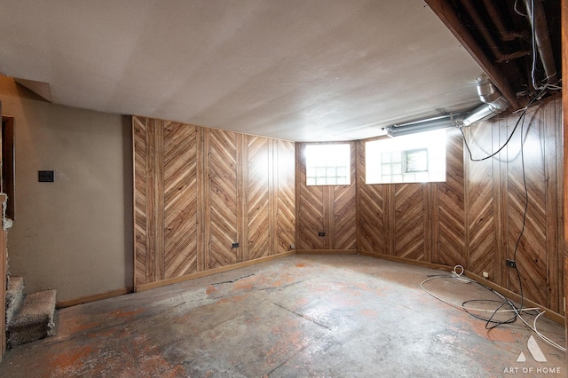 2339 S 61st Ave, Cicero, IL 60804 - basement with wood walls and baseboards