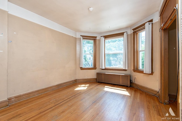 2339 S 61st Ave, Cicero, IL 60804 - empty room with radiator and light wood-style flooring