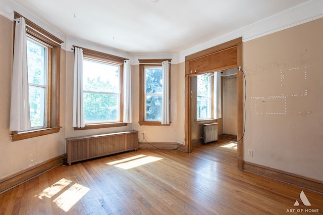 2339 S 61st Ave, Cicero, IL 60804 - spare room with radiator heating unit and light wood-style floors