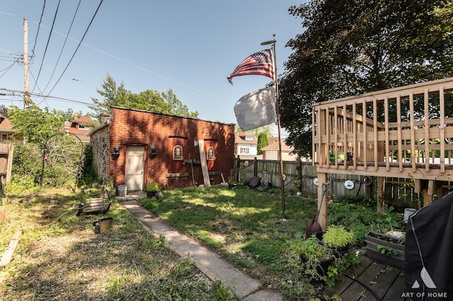 2339 S 61st Ave, Cicero, IL 60804 - fenced backyard featuring a wooden deck