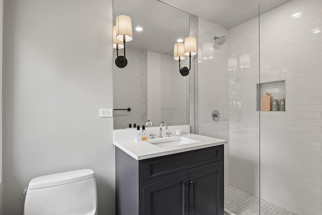 692 S Waukegan Rd, Lake Forest, IL 60045 - full bathroom featuring vanity and walk in shower