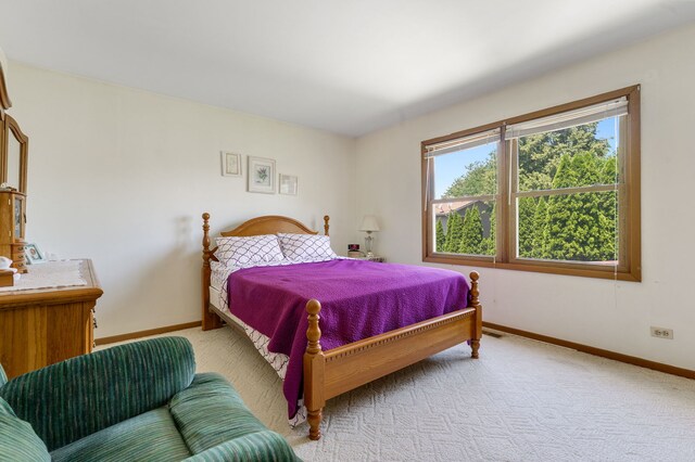 2180 Newport Cir, Hanover Park, IL 60133 - bedroom with baseboards and light colored carpet