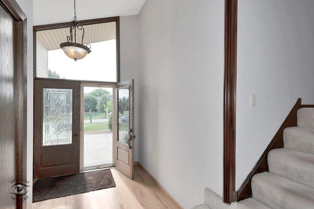 14332 S W Glen Dr, Homer Glen, IL 60491 - foyer featuring light wood finished floors and stairway