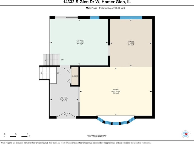 14332 S W Glen Dr, Homer Glen, IL 60491 - view of property floor plan