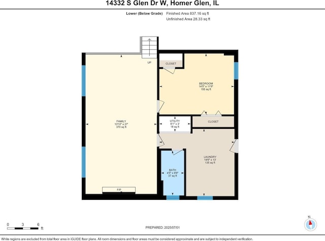 14332 S W Glen Dr, Homer Glen, IL 60491 - view of property floor plan