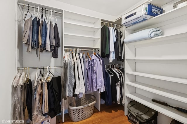 2340 Pomona Ln, Wilmette, IL 60091 - spacious closet with wood finished floors