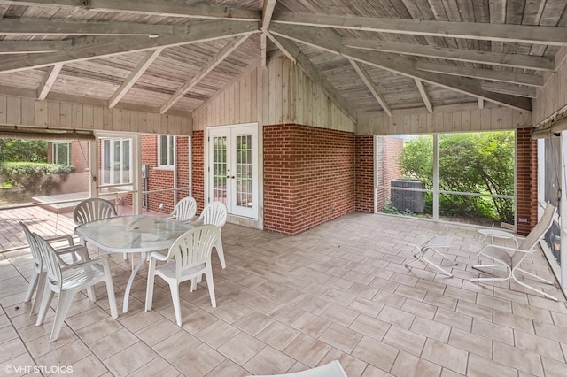 2340 Pomona Ln, Wilmette, IL 60091 - view of patio / terrace featuring french doors