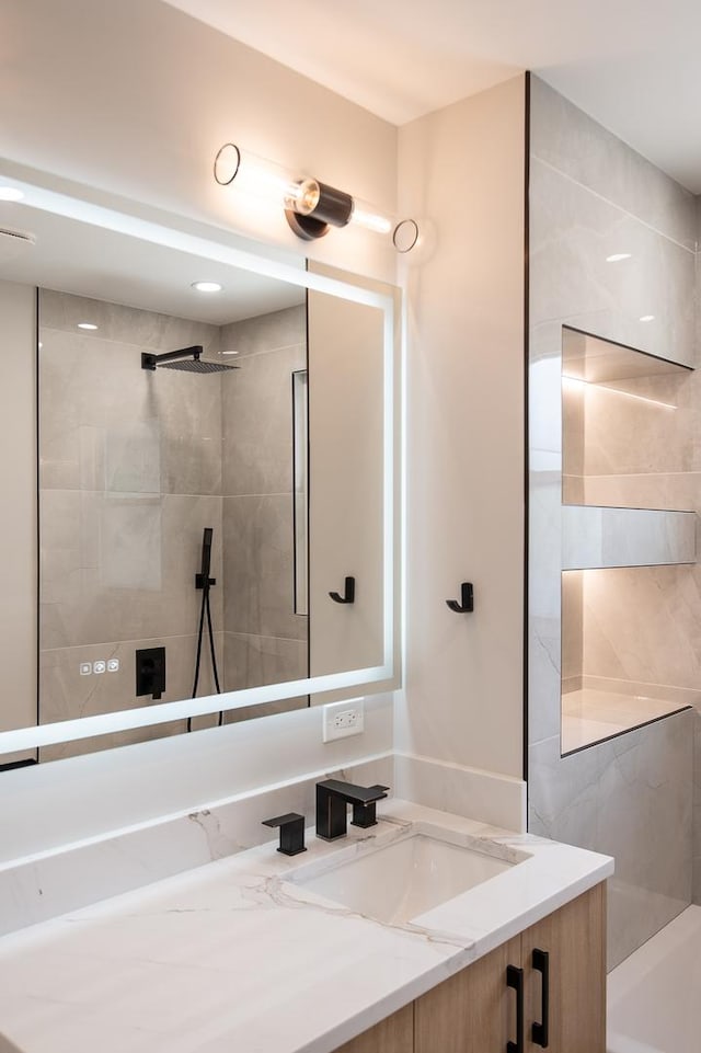 9124 S 88th Ave, Hickory Hills, IL 60457 - full bathroom with vanity and shower / tub combination