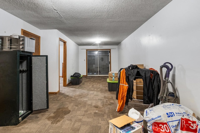 2612 Valkar Ln, Champaign, IL 61822 - finished basement featuring carpet floors and a textured ceiling